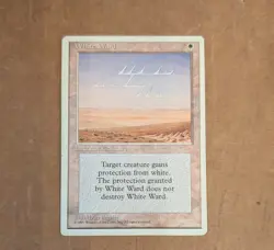 Magic the Gathering MTG White Ward (57) Fourth Edition LP - Image 1