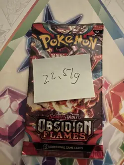VERY HEAVY! 22.51 Gram Obsidian Flames Pokemon TCG Factory Sealed Booster Pack! - Image 2