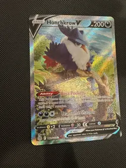 Pokemon TCG Honchkrow V Sword & Shield: Brilliant Stars 162/172 Alt Art NM - Image 3