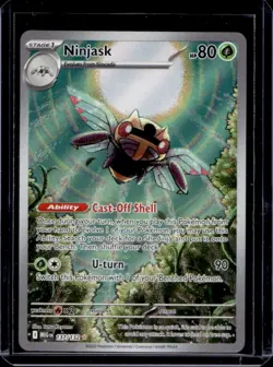 2025 Pokemon Mega Evolution Ninjask Illustration Rare #137/132 - Image 1