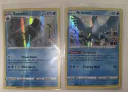 Pokemon Articuno & Gyarados Pokemon Go Set 2x Holo TCG Cards Lot Mint! - Image 1