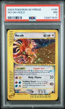 2003 POKEMON SKYRIDGE #149 HO-OH-HOLO PSA 7 - Image 1