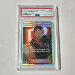 Pokemon Giovanni's Exile Full Art 67/68 Hidden Fates Ultra Rare Holo PSA 10 - Image 1