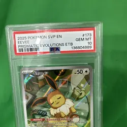 Pokemon Eevee 2025 SVP SV Black Star Promo #173 Prismatic Evolutions ETB PSA 10 - Image 2