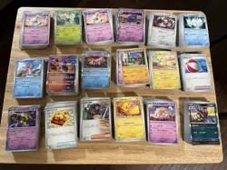 Japanese Pokemon Card Bulk Lot – 900+ Modern Era C/UC/R/Holo – NM–LP - Image 1