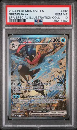 2024 POKEMON SVP PROMO SPECIAL ILLUSTRATION COLLECTION #132 GRENINJA EX PSA 10 - Image 1