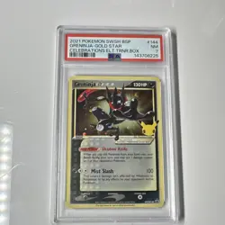 Pokemon Greninja Gold Star SWSH144 Celebrations Promo Holo SWSH PSA 7 - Image 1