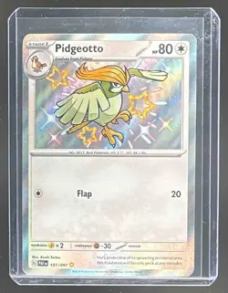 Pidgeotto 2024 Pokemon Scarlet Violet Paldean Fates #197 - Image 1