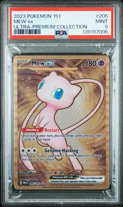 2023 POKEMON 151 ULTRA-PREMIUM COLLECTION #205 MEW EX PSA 9 - Image 1