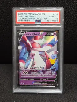 Dark Sylveon V PSA 10 SWSH134 SWSH: Sword & Shield Promo Cards Holo 2021 Pokemon - Image 1