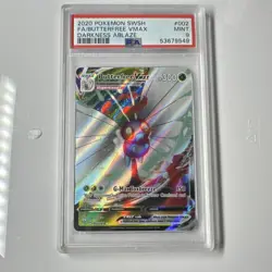Pokemon Butterfree VMAX Full Art 002/189 Darkness Ablaze Ultra Rare Holo PSA 9 - Image 1