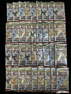 Lot Of 36 Prismatic Evolutions Booster Loose Packs Pokemon (same as Booster Box) - Image 1
