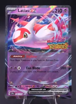 Pokemon TCG Latias ex 076/191 Surging Sparks Double Rare Holo NM/M Pack Fresh - Image 1