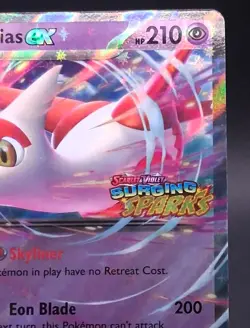 Pokemon TCG Latias ex 076/191 Surging Sparks Double Rare Holo NM/M Pack Fresh - Image 2