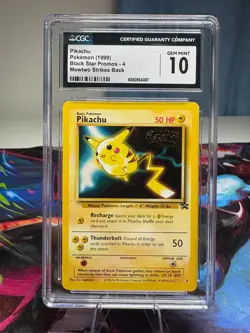 Pikachu 1999 Pokemon Mewtwo Strikes Back Promo #4 CGC 10 Not PSA - Image 1