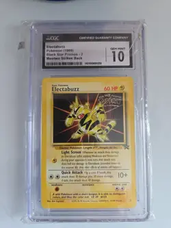 CGC 10 GEM MINT Electabuzz # 2 WB Movie WOTC Black Star PROMO Pokemon Card - Image 1