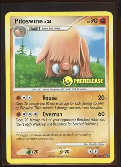 Piloswine Prerelease Stamped Promo 46/100 Ex Diamond Pearl Stormfront Pokemon - Image 3