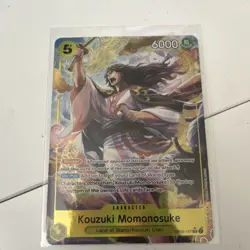 One Piece Kouzuki Momonosuke OP06-107 Wings Captain SR Foil Alt Art Namco - Image 1