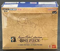 ONE PIECE TCG ANIME 25TH COLLECTION EB-02 EXTRA BOOSTER FACTORY SEALED BOX - Image 1