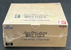 ONE PIECE TCG ANIME 25TH COLLECTION EB-02 EXTRA BOOSTER FACTORY SEALED BOX - Image 2