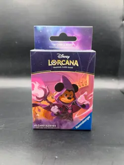 Disney Lorcana Mickey Mouse - Wayward Sorcerer - 65 Card Sleeves Sealed for Deck - Image 1