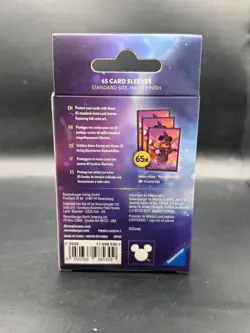 Disney Lorcana Mickey Mouse - Wayward Sorcerer - 65 Card Sleeves Sealed for Deck - Image 2