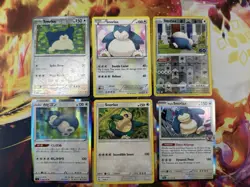 6x Snorlax Card Bundle Lot Pokemon TCG - Image 1