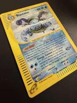 Pokemon 2002 Expedition eReader Blastoise Holo Foil Rare Card #4/165 - Image 2