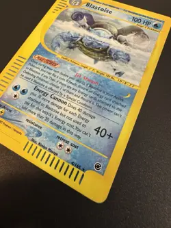 Pokemon 2002 Expedition eReader Blastoise Holo Foil Rare Card #4/165 - Image 3