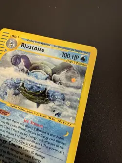 Pokemon 2002 Expedition eReader Blastoise Holo Foil Rare Card #4/165 - Image 4