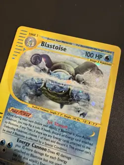 Pokemon 2002 Expedition eReader Blastoise Holo Foil Rare Card #4/165 - Image 5