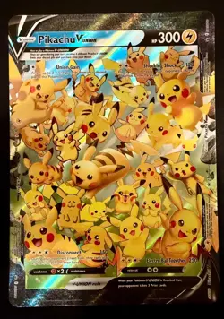 Pikachu V-Union JUMBO Pokemon Card NEAR MINT - Image 1