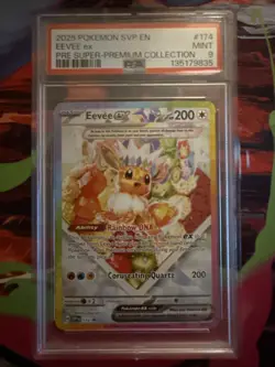 Eevee EX 174 Scarlet & Violet Promo Holo Card Prismatic Evolutions PSA 9 - Image 1