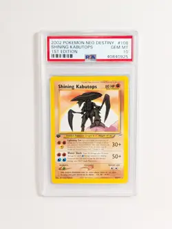 2002 Shining Kabutops 1st Edition PSA 10 Gem MT 108/105 Neo Destiny Pokemon Card - Image 1