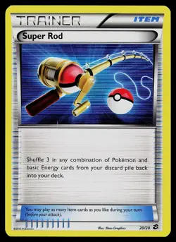 Pokemon Card - Super Rod Dragon Vault 20/20 Holo Rare - Image 1