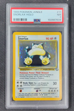 PSA 7 Pokemon English Cards Snorlax 11/64 Jungle Holo Rare - Image 1