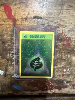 Grass Energy Reverse Holo League Promo 2002 Pokemon card NM - Image 1