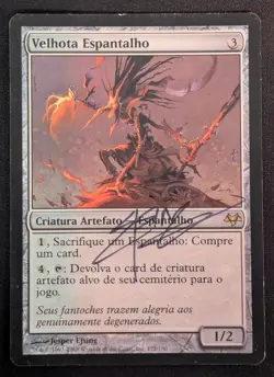 MTG PORTUGUESE Scarecrone- Signed -Eventide Magic the Gathering Card # 172 - Image 1