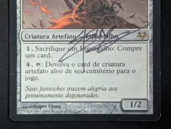 MTG PORTUGUESE Scarecrone- Signed -Eventide Magic the Gathering Card # 172 - Image 4