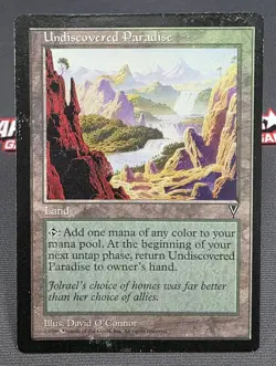 MTG Undiscovered Paradise- DAMAGED -Visions Magic the Gathering Card # 167 - Image 1