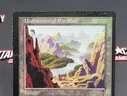 MTG Undiscovered Paradise- DAMAGED -Visions Magic the Gathering Card # 167 - Image 3