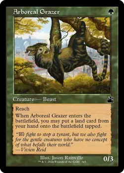 MTG Foil - Arboreal Grazer (Retro Frame) - 343 / NM / English - Image 1