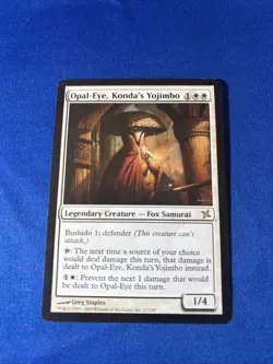 OPAL-EYE, KONDA’S YOJIMBO LP BoK Betrayers Of Kamigawa mtg fast shipping - Image 1