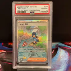 Pokemon Lana's Aid 219/167 Twilight Masquerade Special Illustration Rare PSA 10 - Image 1