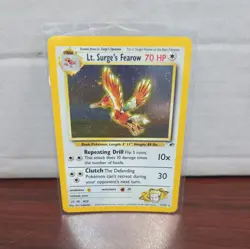 Pokemon TCG Card Featuring Lt. Surge's Fearow From The Gym Heroes Set. Holo Rare - Image 1