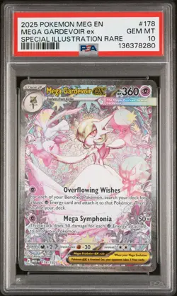 2025 POKEMON MEG EN-SPECIAL ILLUSTRATION RARE #178 MEGA GARDEVOIR EX PSA 10 - Image 1