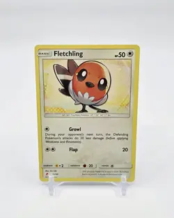 Fletchling Common Pokemon TCG Lycanroc & Alolan Raichu 11/30 - Image 1