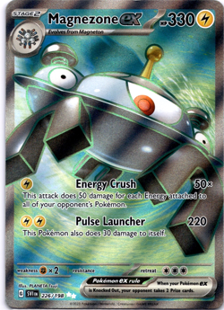 Pokemon TCG Magnezone ex 226/198 Scarlet & Violet Base Full Art Holo Near Mint - Image 1