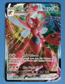 2020 POKEMON DARKNESS ABLAZE ULTRA RARE 119/189 SCIZOR VMAX PACK FRESH NM-MINT - Image 1