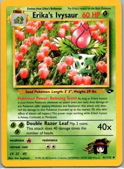 Pokemon TCG Erikas Ivysaur 41/132 Gym Challenge LP - Image 1